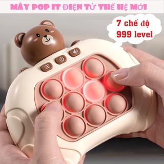 ĐỒ CHƠI POP IT THẾ HỆ MỚI- POPIT ĐIỆN TỬ-MÁY ĐIỆN TỬ CHƠI GAME POPIT BẤM NÚT THEO NHẠC - MẪU MỚI 7 CHẾ ĐỘ
