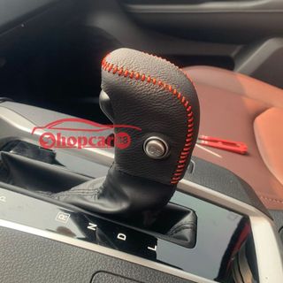 (Da Bò) Bọc cần số, Tay phanh Mitsubshi Xforce, Destinator, Triton 2024+... Chất liệu da bò thật, chuẩn mẫu theo xe.