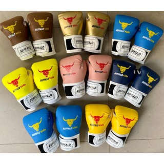 TRANG SPORT   Găng boxing trẻ em đầu trâu - Buffalo  size 4 cao cấp