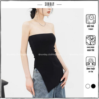 Áo Ống Vạt Chéo Xẻ Tà Cá Tính, Áo Cúp Ngực Lai Xéo - Sunday Clothing AO002