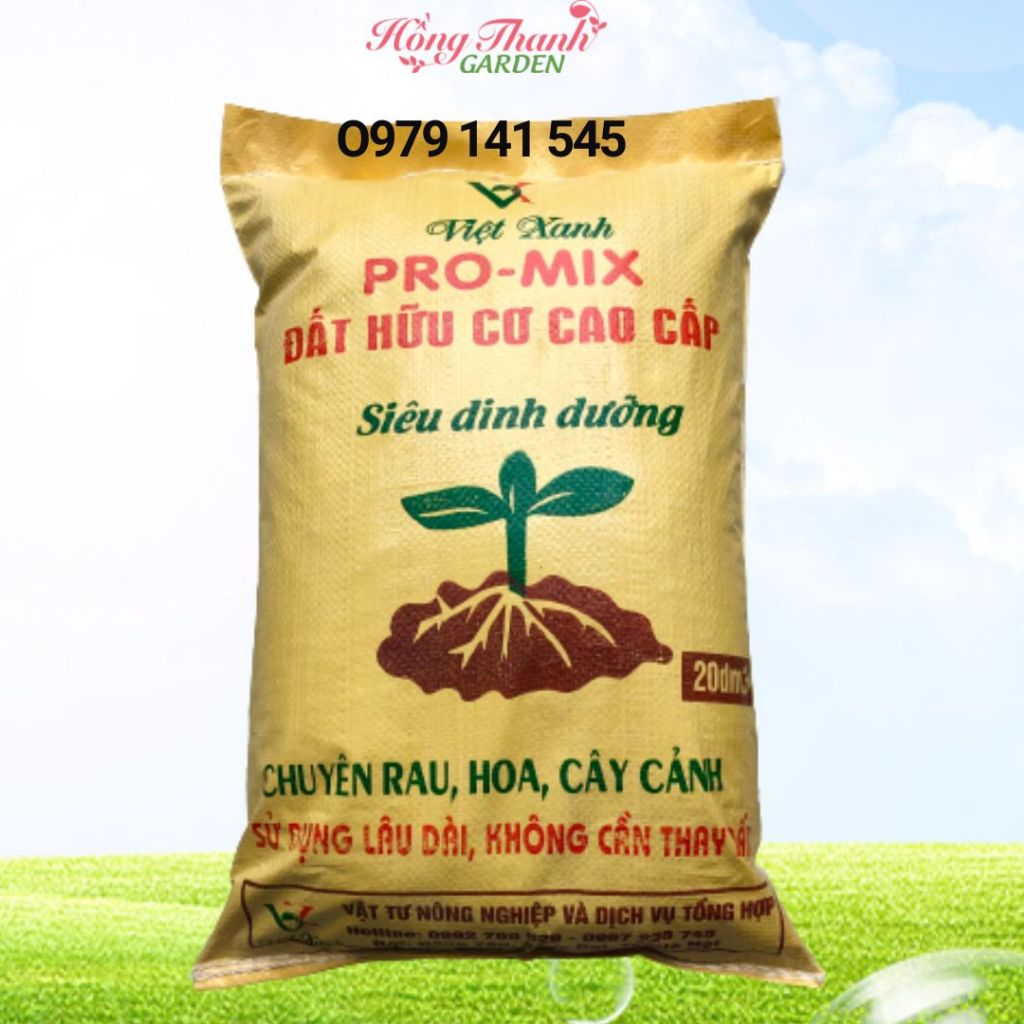 (Bao 20dm3) Đất sạch hữu cơ cao cấp PRO MIX đất pha sẵn trồng rau cây