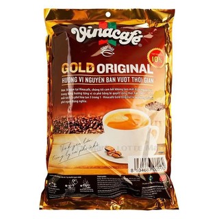 Bịch 40 gói cà phê hòa tan vinacafe gold original 3 trong 1 800g