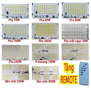 Bộ mạch đèn led năng lượng mặt trời 25w / 40w / 60w / 100w / 200w / 240w gồm mạch và remote
