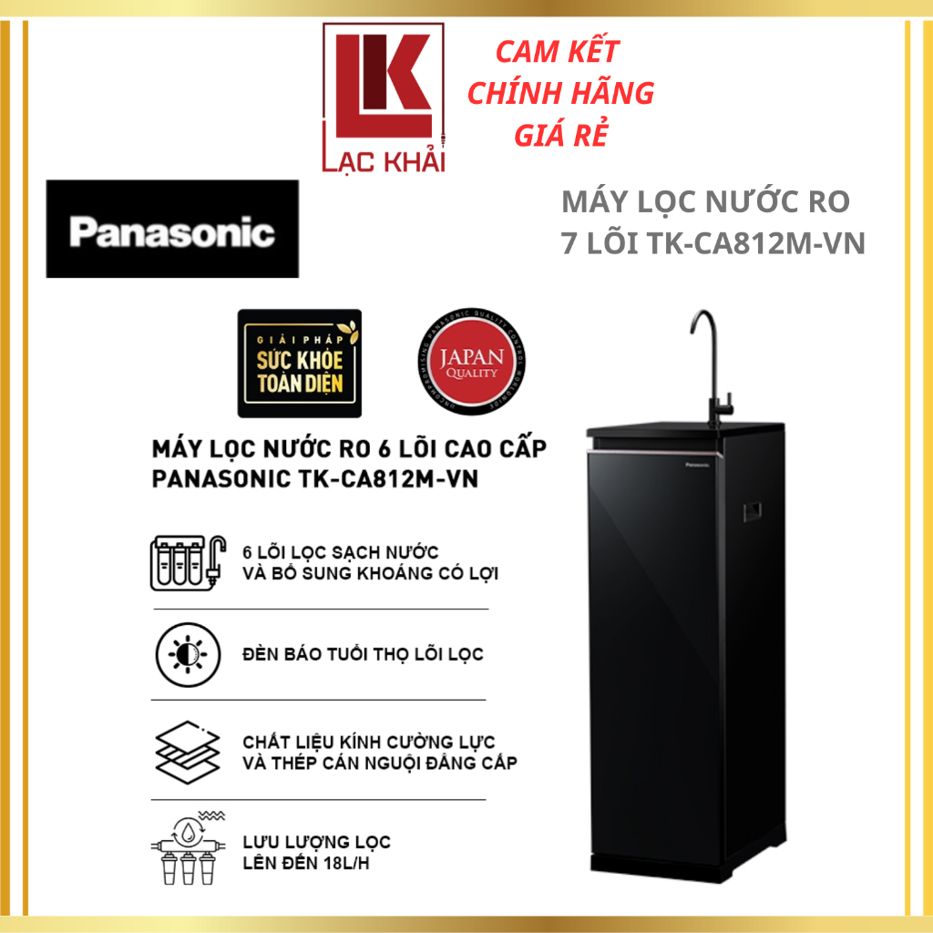 Máy lọc nước RO 6 lõi Panasonic TK-CA812M-VN - Hàng chính hãng