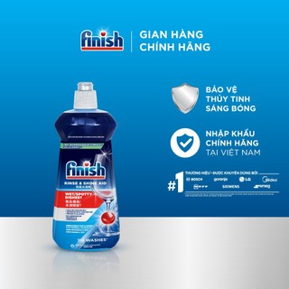 Nước làm bóng chén bát finish rinse & shine aid - chai 500ml