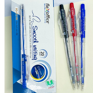 Hộp 20 cây bút bi thiên long flexoffice chất lượng tốt fo-03 0.5mm / viết bi thiên long chính hãng