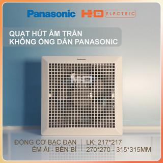 Quạt hút âm trần không dùng ống dẫn panasonic fv-15tgu6 10w fv-20tgu6 18w fv-25tgu5 26.5w