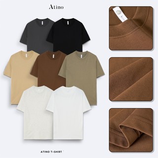 Áo Thun Nam Trơn Ngắn Tay Cổ Tròn ATINO Chất Liệu Cotton Thoáng Mát Ít Nhăn Form Regular M.7.2897