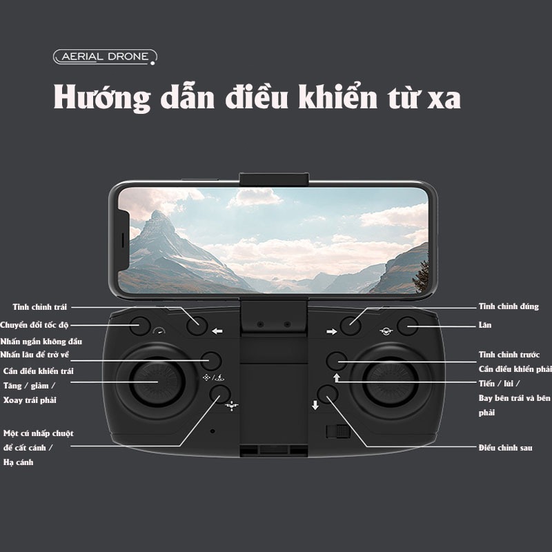 Flycam E88 max, play cam động cơ không chổi than camera kép full HD, máy bay điều khiển từ xa, flycam mini cao cấp | BigBuy360 - bigbuy360.vn