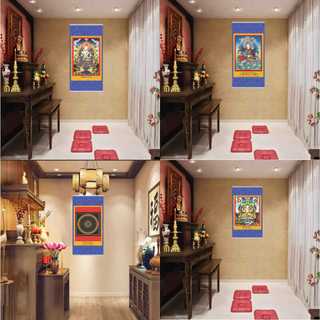 Tranh Phật Tài Bảo Mật Tông Tây Tạng, liên hoa sinh, mandala, quan âm, kim cang tỏa loại cao cấp bằng vải