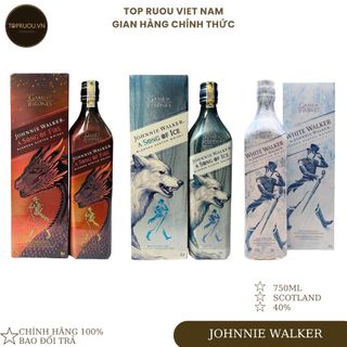Johnnie walker a song of ice - a song of fire - white walker 750ml