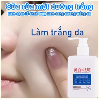 Sữa rửa mặt white sữa rửa mặt trắng da150g Làm sạch lỗ chân lông Làm sáng dưỡng trắng da Rửa mặt tẩy trang