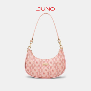Túi Xách Nữ Thời Trang JUNO Cỡ Nhỏ Hobo Dập Logo Jn TXN740