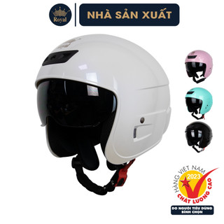 Mũ Bảo Hiểm 3/4 Royal M279 Kính Âm Chính Hãng Bảo Hành 12 Tháng, Nón Bảo Hiểm Royal 3/4 Nhỏ Gọn Phù Hợp Nam Nữ