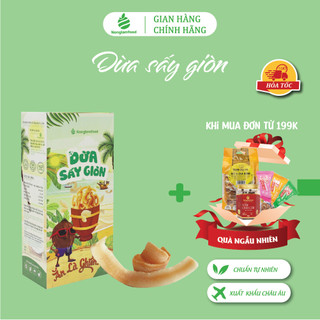 Dừa sấy giòn Nonglamfood hộp 100g | Ăn vặt healthy dinh dưỡng tốt cho sức khoẻ