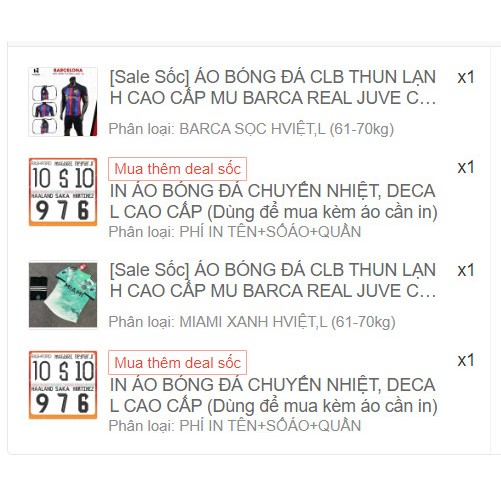 ÁO BÓNG ĐÁ CÁC CLB VÀ ĐỘI TUYỂN VẢI THUN LẠNH CAO CẤP KHÔNG NHĂN - KHÔNG XÙ - KHÔNG PHAI