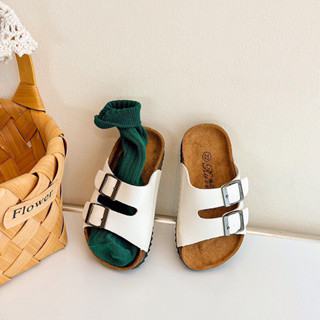 Dép quai ngang 2 khóa đế trấu mềm nhẹ cho bé TM509