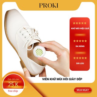 Viên Khử Mùi Hôi Tủ Giày Dép Proki Hút Ẩm Khử Khuẩn Nấm Mốc, Hương Trà Xanh Tự Nhiên Combo 6 Bóng