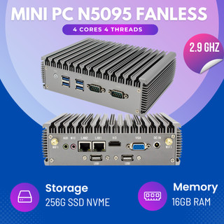 Máy tính công nghiệp – Máy chủ Server – Mini PC Fanless – Intel N5095