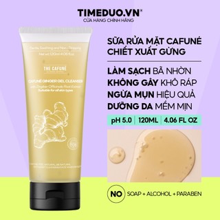 Sữa Rửa Mặt Gừng The Cafuné, Dành Cho Làn Da Mụn Giúp Làm Sạch Sâu Lỗ Chân Lông Giảm Bã Dầu Nhờn, 120ml