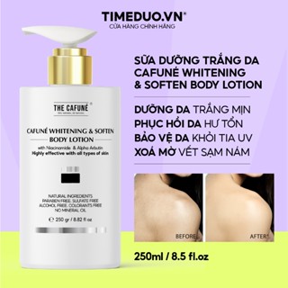 Kem Dưỡng Trắng Da Body The Cafuné, Trắng Xinh Tự Nhiên, Bật Tông Không Tưởng 250Ml