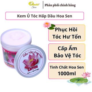 Kem ủ tóc dưỡng tóc hoa sen Lotus - 1000ml
