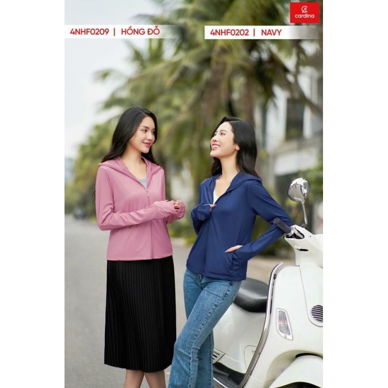 Áo chống nắng 2 lớp gấu suông Cardina chính hãng ✔️