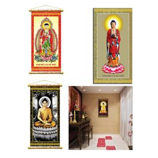 14 điều răng, lời phật dạy, lời mẹ dặn, tam thánh, adida, quan âm tranh treo phòng thờ sáo trúc, dán tường