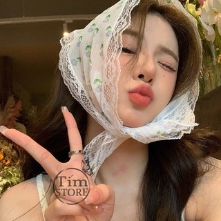 Băng đô khăn bandana nhiều mẫu dễ thương làm cột tóc turban thời trang Tím Store