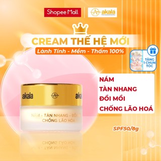 Kem Nám - Tàn Nhang - Đồi Mồi - Chống Lão Hoá akala ( Tế Bào Mầm Tái Sinh và Collagen Peptide ) 8gram