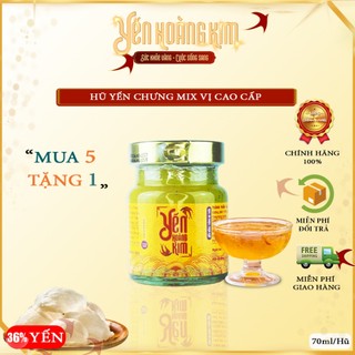 Hũ Yến Chưng Mix Vị - Yến Hoàng Kim  Hũ 70ml 36% Yến sào Khánh Hòa nguyên chất tốt cho sức khỏe - Quà Biếu Tặng Ý Nghĩa1