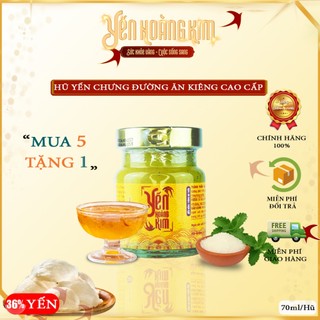 Hũ Yến Chưng Đường Ăn Kiêng Yến Hoàng Kim - Hũ 70ml 36% Yến sào Khánh Hòa Cao Cấp cho người giảm cân,tiểu đường