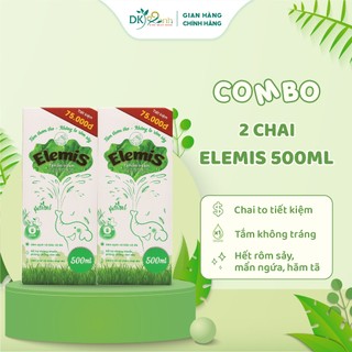 Combo 2 chai nước tắm thảo dược elemis cho trẻ sơ sinh dk pharma 500ml/chai