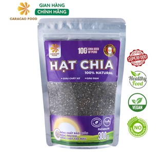 Hạt Chia Peru - Túi 300g, Eatclean, hỗ trợ giảm cân, bổ sung dinh dưỡng