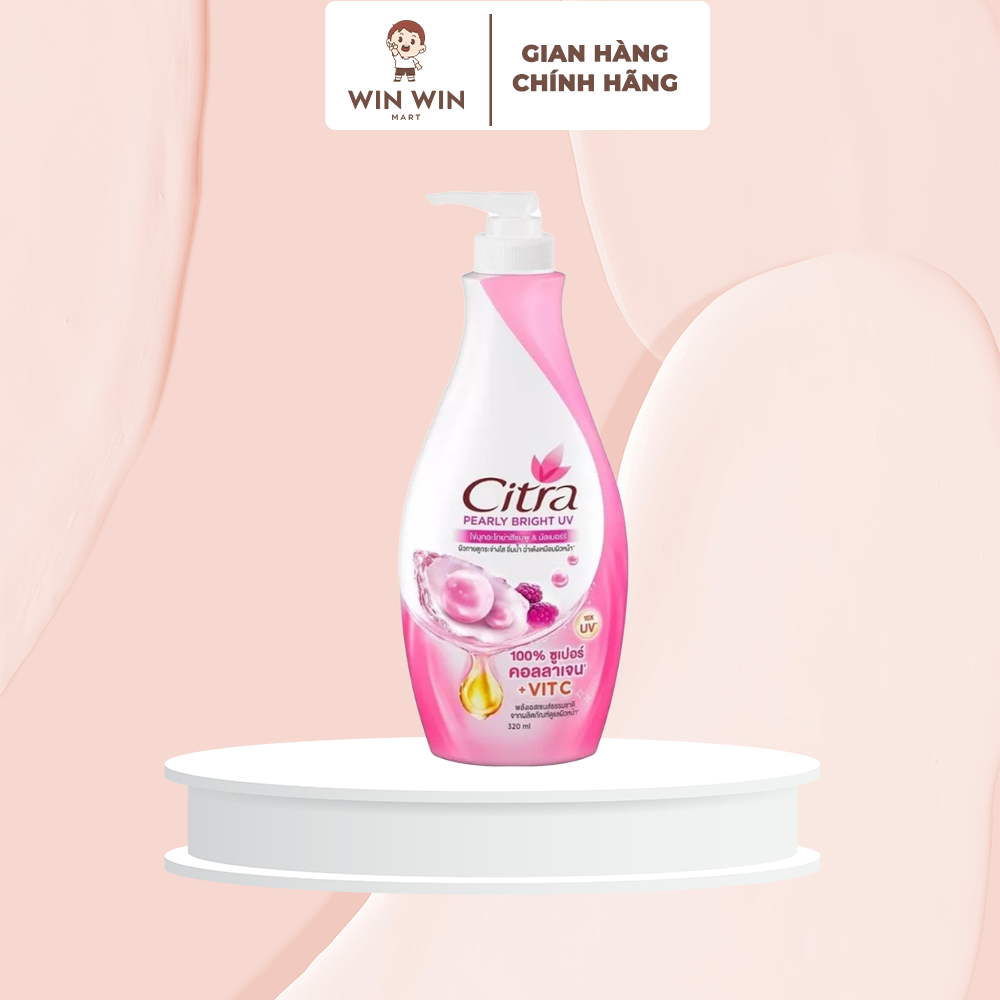 [Có Mã Vạch] Sữa Dưỡng Thể Trắng Da Thái Lan Citra Pearl Bright UV + Vitamin C Ngọc Trai Giúp Da Trắ