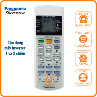 Điều khiển điều hòa Panasonic Inverter - Remote máy lạnh Panasonic Inverter (Mẫu nhỏ).