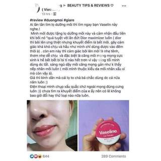 Son dưỡng môi Vaseline Lip Therapy hũ 20gr