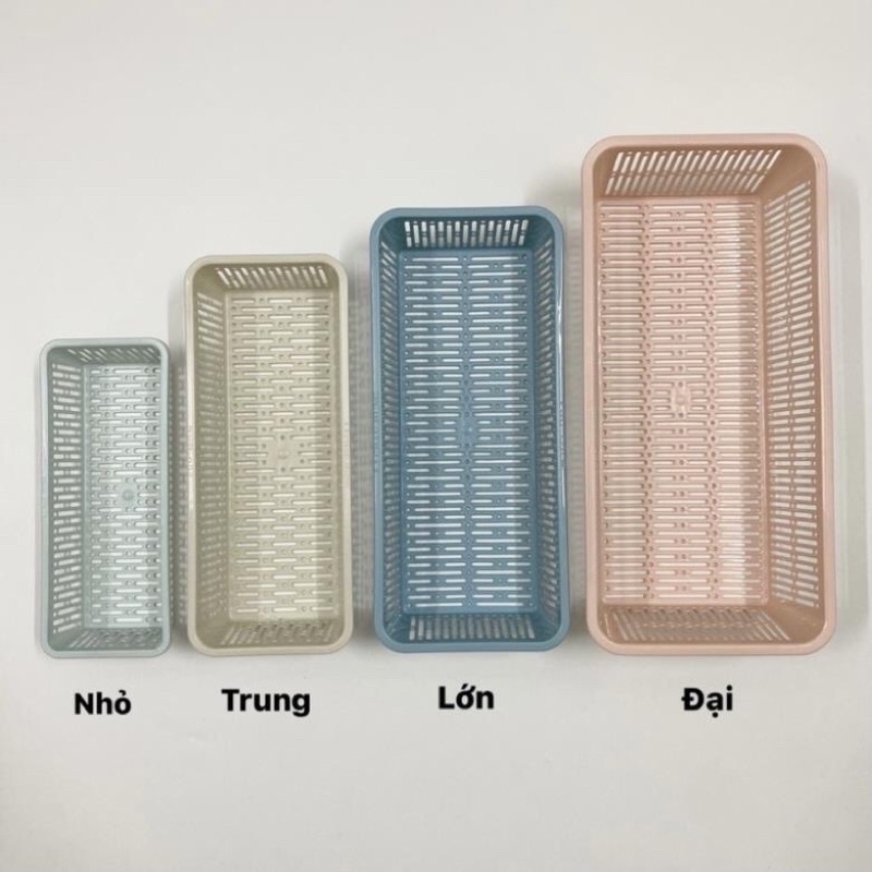 Khay Nhựa Chữ Nhật (K4) Đựng Bút Viết , Vật Dụng Ngăn Nắp Tiện Lợi
