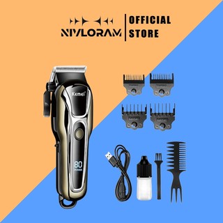 Tông Đơ Cắt Tóc Không Dây Chuyên Nghiệp Kemei KM 1990 Hàng Nhập Khẩu Tông Đơ Cho Gia Đình Và Salon