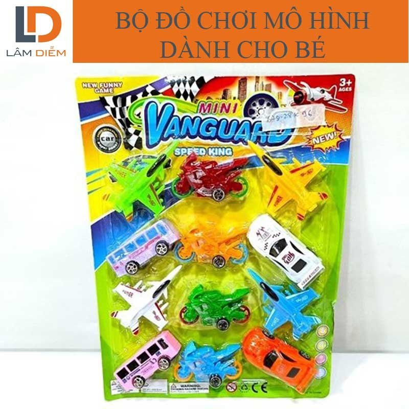 Bộ 12 Chiếc (Xe Hơi, MoTo, Máy Bay, Xe Bus) Chạy Bằng Trớn 678-28