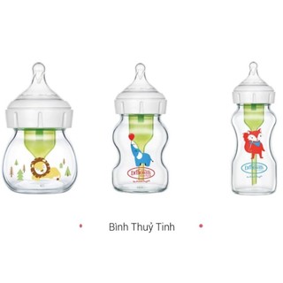 Bình sữa cổ rộng Dr.Browns thuỷ tinh