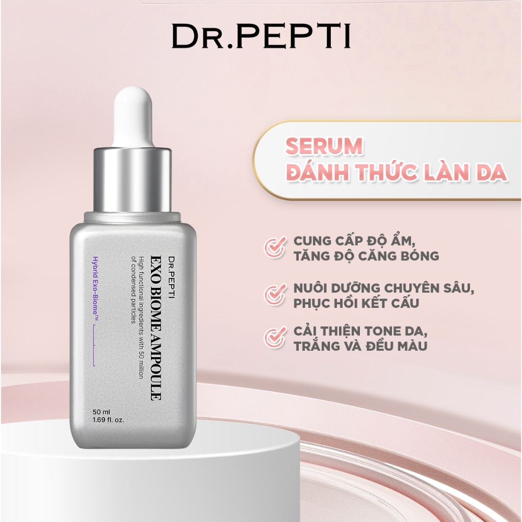 Tinh Chất Dưỡng Da, Giảm Nếp Nhăn Dr. Pepti Exo Biome Ampoule 50ml