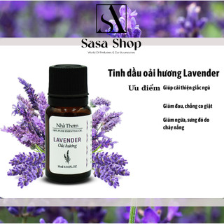 Tinh Dầu Oải Hương Lavender nguyên chất có kiểm định treo xe để phòng giúp thơm phòng khử mùi đuổi muỗi