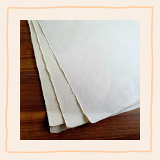 Giấy dó bóc 4 dày mịn trắng ngà khổ 30x40cm - giấy dó thủ công truyền thống Việt Nam