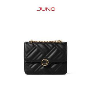 Túi Xách Nhỏ Nữ Thời Trang JUNO Chần Bông Nắp Gập TXN296