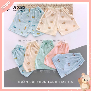 Quần Đùi Thun Lạnh Siêu Mềm Mát Lịm Cho Bé Sơ Sinh 4-15Kg Nhiều Hoạ Tiết SABOMART