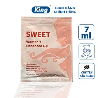 Gel bôi trơn dạng gói Juncai Sweet 7ml,gen bôi trơn quan hệ gốc nước tăng khoái cảm kéo dài quan hệ