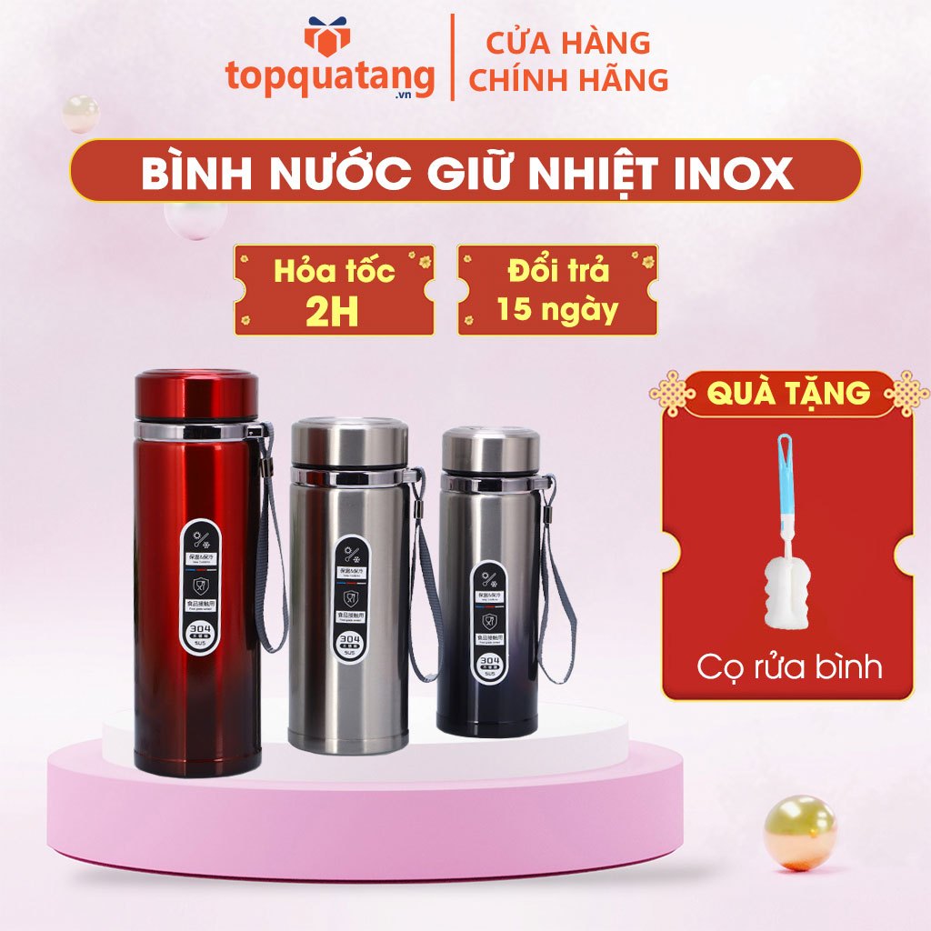 Bình Giữ Nhiệt Nóng Lạnh Inox 304 Cao Cấp Hiển Thị Nhiệt Độ, Dung Tích 500ML, 800ML, 1000ML - BN03