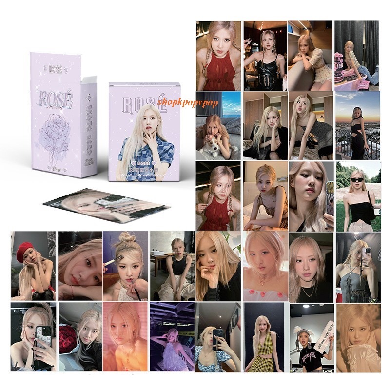 Tổng hợp mẫu bộ 55 Card Rosé Blackpink Lomo Rosé 2025 [Phukienkpop]