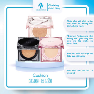 Phấn nước Cushion Clio 2 lõi Clio Kill Cover The New Founwear/Mesh Glow/High Glow
